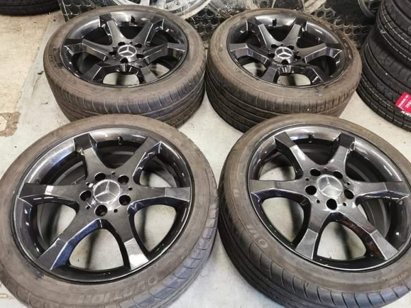 17" GENUINE MERCEDES HOEDUS CLK ALLOY WHEELS / NEW TYRES - Image 1