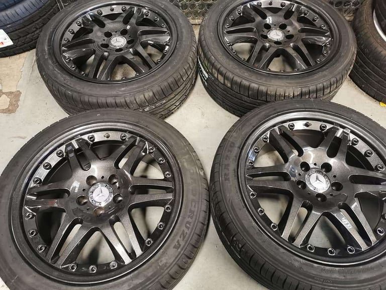 image-498.jpeg 18" MERCEDES BRABUS STYLE ALLOY WHEELS / NEW TYRES - Image 1