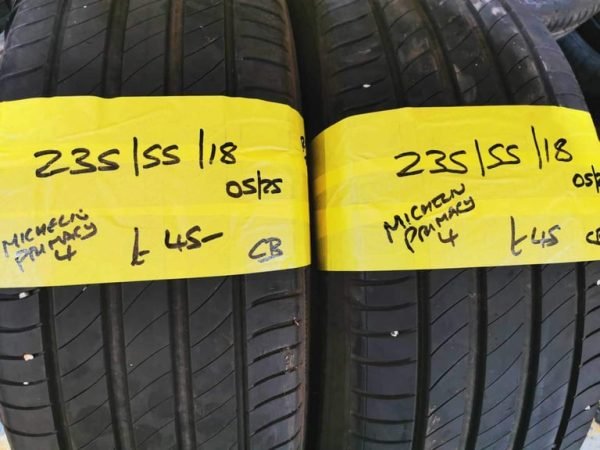 235 / 55 / 18 MICHELIN PRIMACY 4 TYRES - Image 1