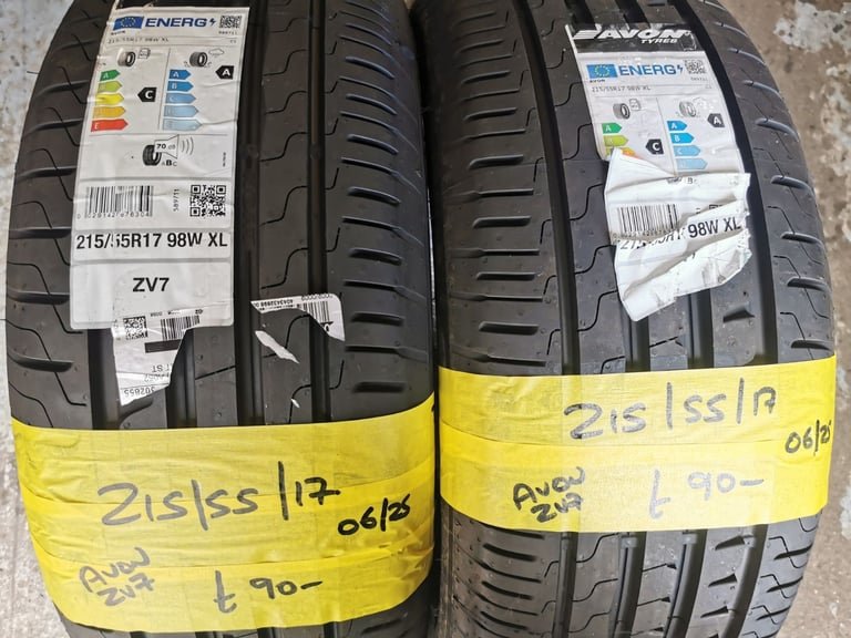 image-522.jpeg 215 / 55 / 17 NEW AVON ZV7 TYRES - TWO AVAILABLE - Image 1