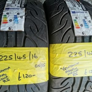 225 / 45 / 16 NEW YOKOHAMA ADVAN NEOVA RS TYRES - TWO AVAILABLE