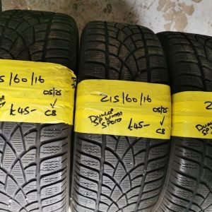215 / 60 / 16 DUNLOP SP WINTER SPORT TYRES - THREE AVAILABLE