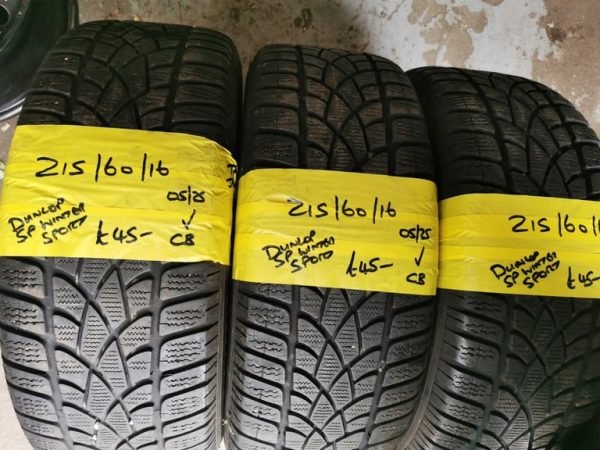 215 / 60 / 16 DUNLOP SP WINTER SPORT TYRES - THREE AVAILABLE - Image 1
