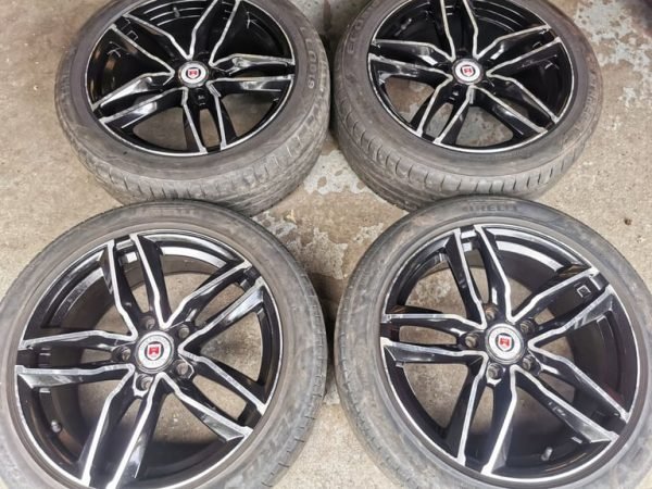 18" WOLFSBURG EDITION RS6 STYLE VOLKSWAGEN T5 / T6 ALLOY WHEELS / TYRES - Image 1