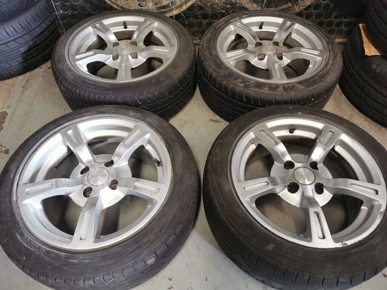 image-552.jpeg 15" PLATI ALLOY WHEELS / TYRES - 4 X 100 - VOLKSWAGEN - Image 1