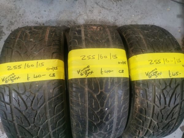255 / 60 / 15 KUMHO ECSTA STX TYRES - THREE AVAILABLE - Image 1