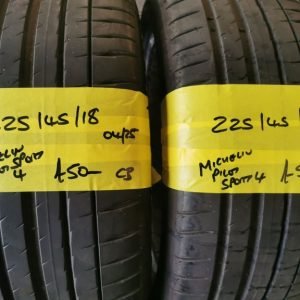 225 / 45 / 18 MICHELIN PILOT SPORT 4 TYRES - TWO AVAILABLE