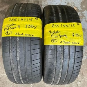 235 / 45 / 18 MICHELIN PILOT SPORT 4 TYRES - T1 TESLA FITMENT - TWO AVAILABLE