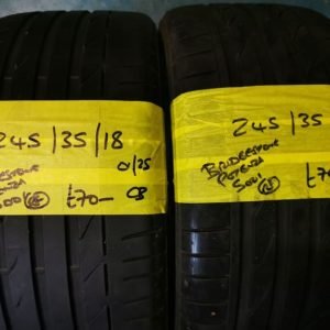 245 / 35 / 18 BRIDGESTONE POTENZA S001 RUNFLAT TYRES - TWO AVAILABLE