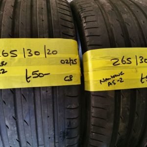 265 / 30 / 20 NANKANG AS 2 TYRES - TWO AVAILABLE