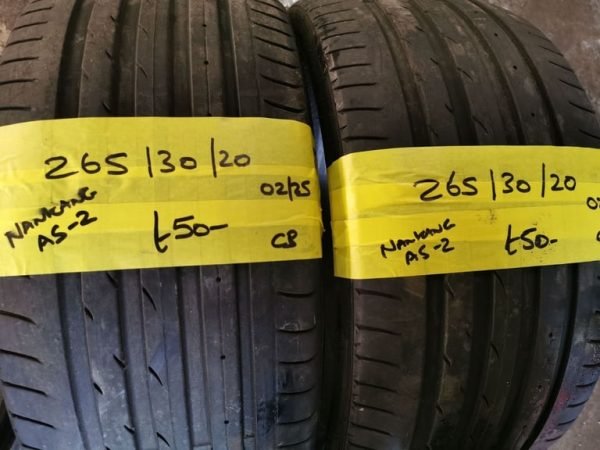 265 / 30 / 20 NANKANG AS 2 TYRES - TWO AVAILABLE - Image 1