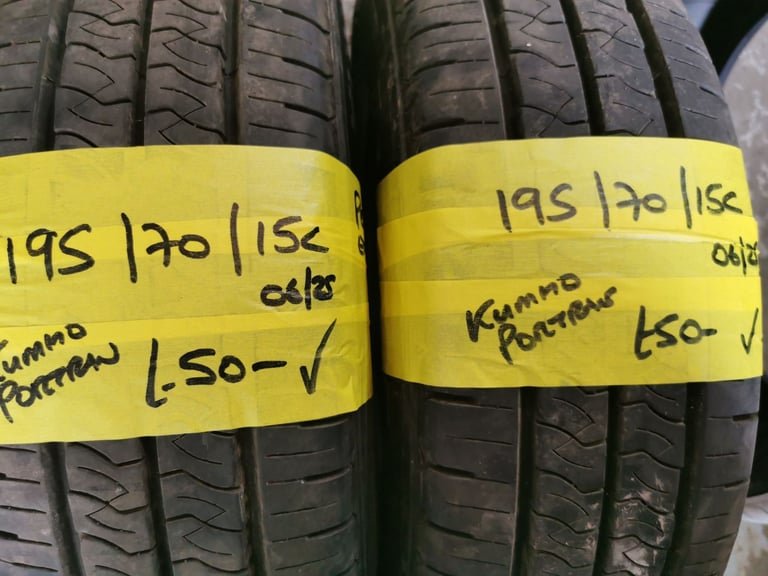 195 / 70 / 15C KUMHO PORTRANS TYRES TWO AVAILABLE