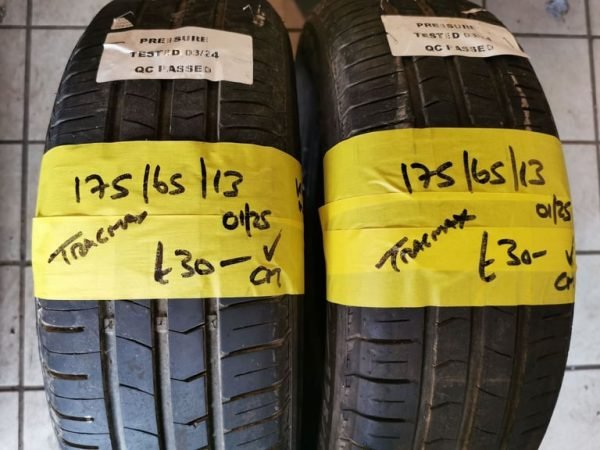 175 / 65 / 13 TRACMAX TYRES - TWO AVAILABLE - Image 1