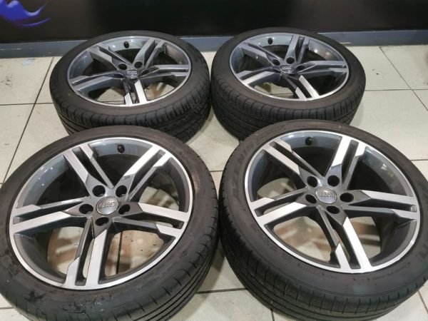 18" GENUINE AUDI S LINE ALLOY WHEELS / TYRES - Image 1