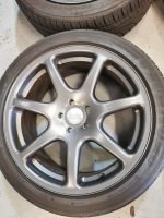 17" GENUINE BOLA B7 ALLOY WHEELS / TYRES -  GUNMETAL FINISH  - 5 X 100 FITMENT - Image 3