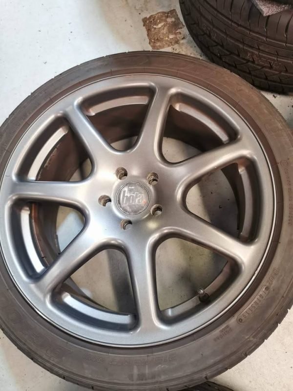 17" GENUINE BOLA B7 ALLOY WHEELS / TYRES -  GUNMETAL FINISH  - 5 X 100 FITMENT - Image 5
