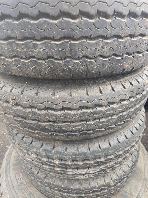 155 / 12C  NANKANG COMMERCIAL TYRES ON TRAILER WHEELS - FOUR AVAILABLE - Image 1