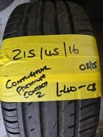 215 / 45 / 16 CONTINENTAL PREMIUM CONTACT 2 TYRE - FITTING AVAILABLE