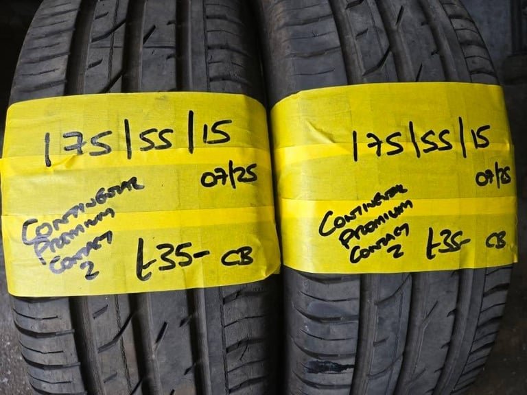 175 / 55 / 15 CONTINENTAL PREMIUM CONTACT 2 TYRES - TWO AVAILABLE