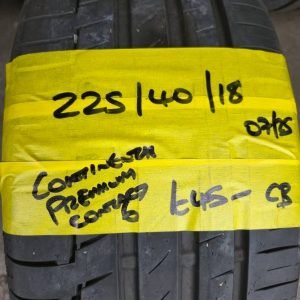 225 / 40 / 18 CONTINNETAL PREMIUM CONTACT 6 TYRE - FITTING AVAILABLE