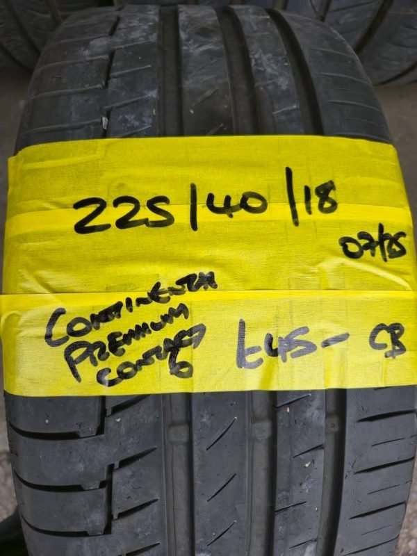 225 / 40 / 18 CONTINNETAL PREMIUM CONTACT 6 TYRE - FITTING AVAILABLE - Image 1