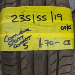 235 / 55 / 19 CONTINENTAL SPORT CONTACT 5 TYRE - FITTING AVAILABLE