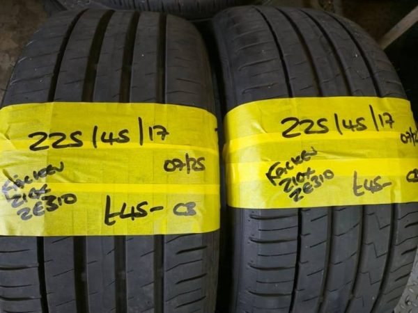 225 / 45 / 17 FALKEN ZIEX ZE 310 TYRTES - TWO AVAILABLE - Image 1
