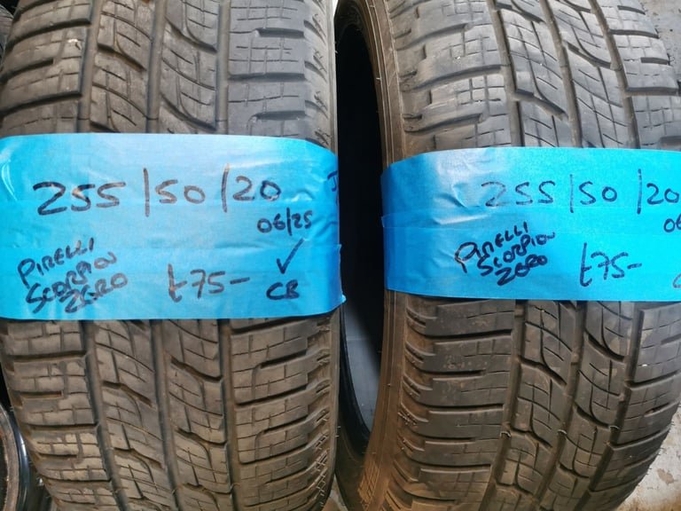 255 / 50 / 20 PIRELLI SCORPION ZERO TYRES - THREE AVAILABLE