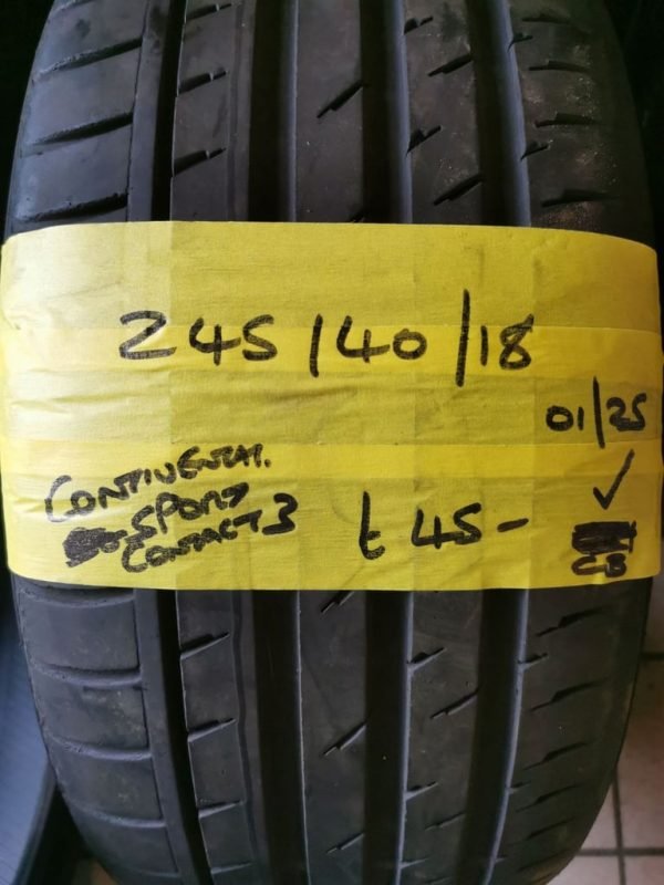 245 / 40 / 18 CONTINENTAL CONTI SPORT CONTACT 3 - Image 1