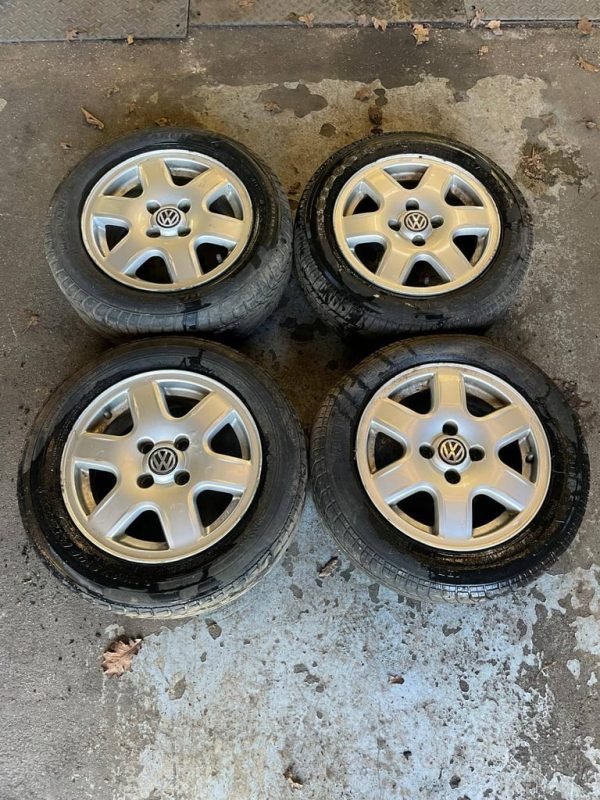 14" BBS ALLOY WHEELS / TYRES - 4 X 100 FITMENT - VOLKSWAGEN FITMENT - Image 1