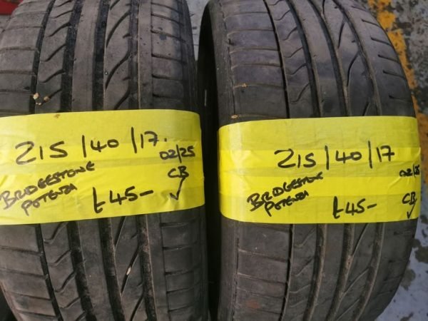 215 / 40 / 17 BRIDGESTONE POTENZA RE050A TYRES - TWO AVAILABLE - Image 1