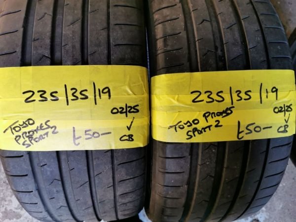 235 / 35 / 19 TOYO PROXES SPORT 2 TYRES - TWO AVAILABLE - Image 1