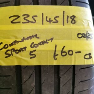 235 / 45 / 18 CONTINENTAL SPORT CONTACT 5 TYRE - FITTING AVAILABLE