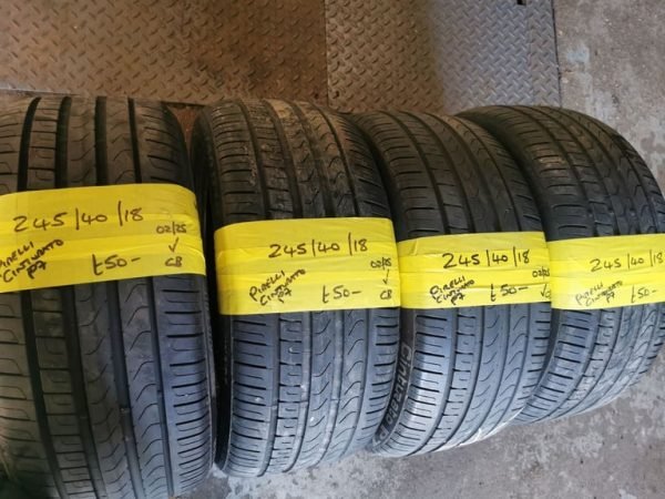 245 / 40 / 18 PIRELLI CINTURATO P7 TYRES - FOUR AVAILABLE - Image 1