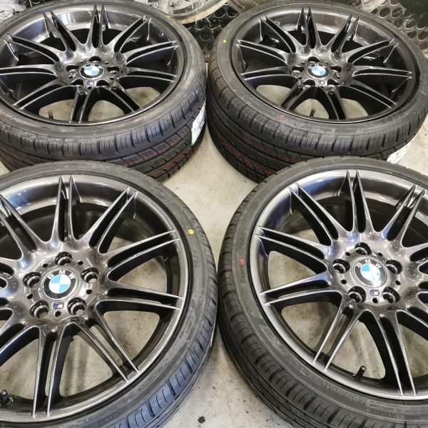19" GENUINE BMW MOTORSPORT MV4 ALLOY WHEELS / NEW TYRES  -  5 X 120 FITMENT - Image 1