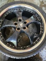 22" RANGE ROVER ALLOY WHEELS / TYRES - BLACK / POLISHED LIP - Image 5