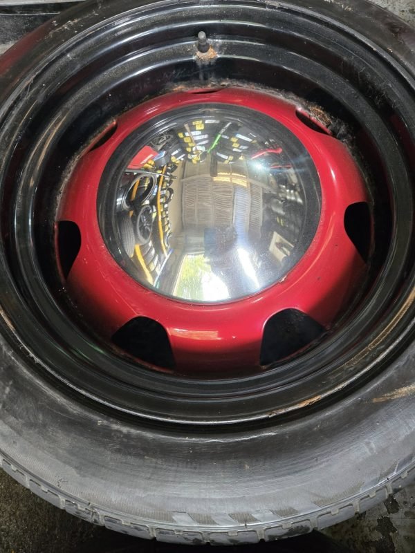 17" G P BANDED STEELS WITH MOON CENTRE CAPS  - 5 X 120 FITMENT  - VOLKSWAGEN T5 / T6 FITMENT - Image 5