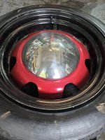 17" G P BANDED STEELS WITH MOON CENTRE CAPS  - 5 X 120 FITMENT  - VOLKSWAGEN T5 / T6 FITMENT - Image 6