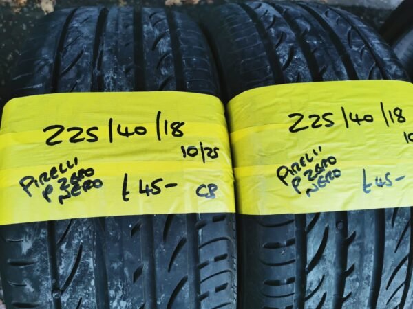 225 / 40 / 18  PIRELLI P ZERO NERO TYRES - TWO AVAILABLE - Image 1
