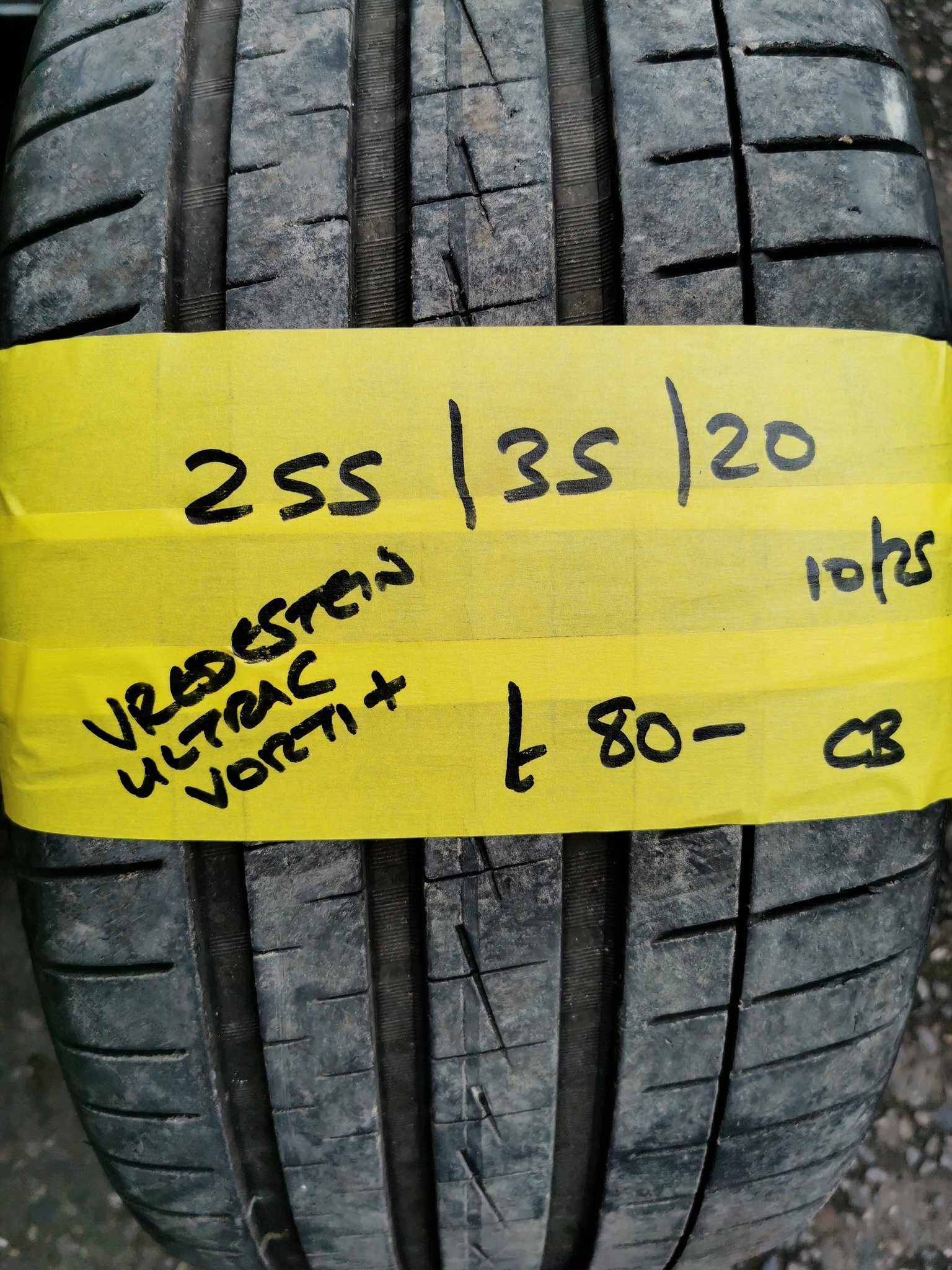 255 35 20 VREDESTEIN 255 / 35 / 20 VREDESTEIN ULTRAC VORTI + TYRE - Image 1