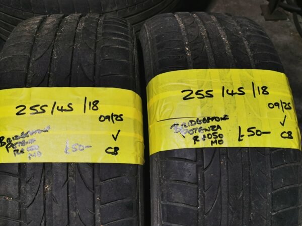 255 / 45 / 18 BRIDGESTONE POTENZA RE050 MO TYRES - TWO AVAILABLE - Image 1