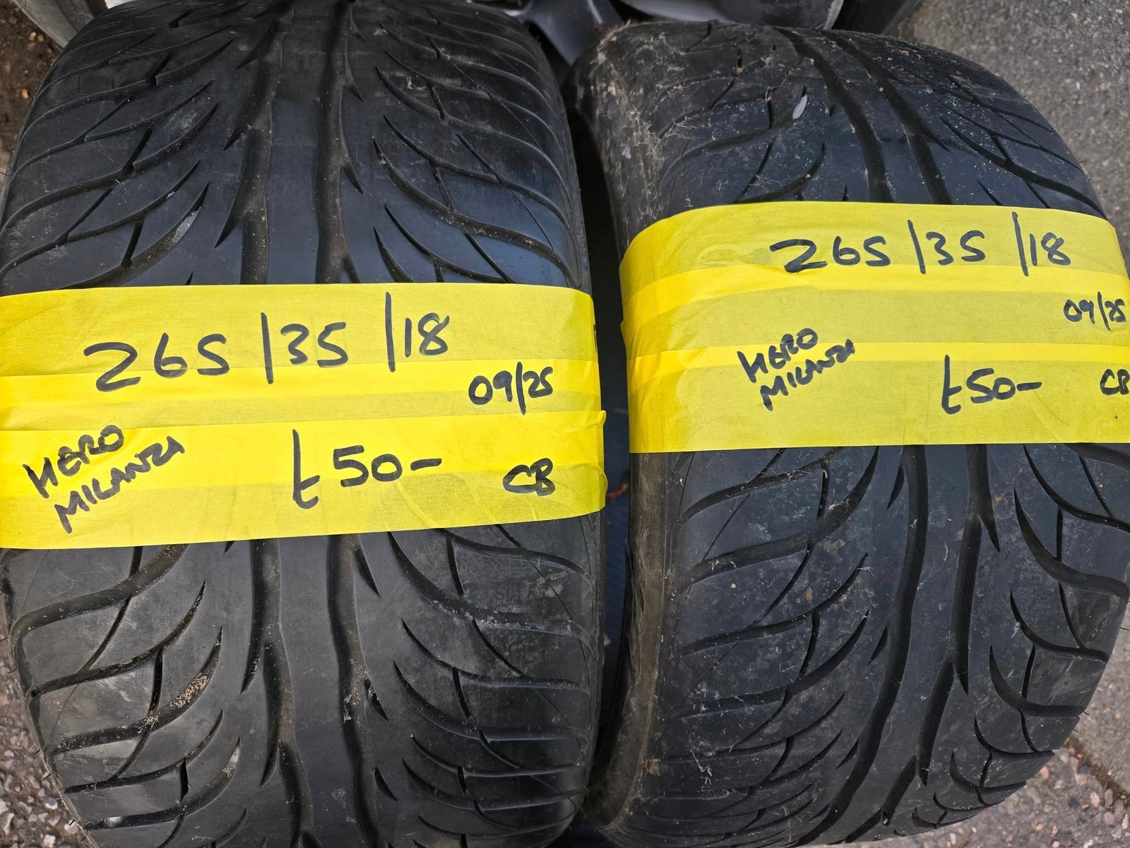 265 35 18 HERO 265 / 35 / 18 HERO MILANZA TYRES - TWO AVAILABLE - Image 1