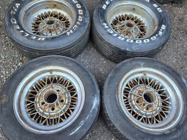 15" CHEVROLET WIRE WHEELS - Image 1