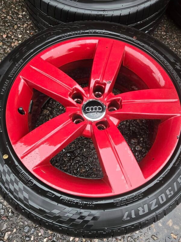 17" AUDI TT WHEELS / TYRES 5 X 112 FITMENT - RED - Image 4