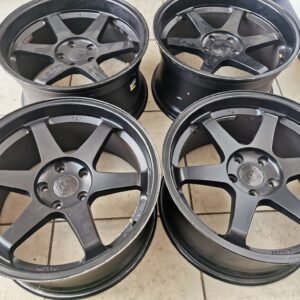 19" GENUINE QUANTUM 44 TS1 FORGED MONOBLOCK ALLOY WHEELS IN SATIN BLACK  - BMW E46 M3 FITMENT