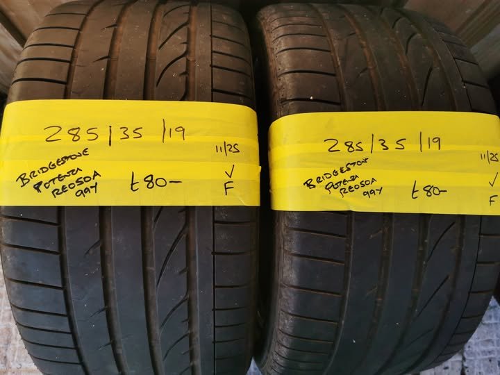 285 35 19 bridgestone 285 / 35 / 19 BRIDGESTONE POTENZA RE050A TYRES 99Y - TWO AVAILABLE - Image 1