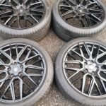 19" FOX RACING BMA S1 ALLOY WHEELS / TYRES -  GLOSS BLACK - AUDI / VOLKSWAGEN FITMENT