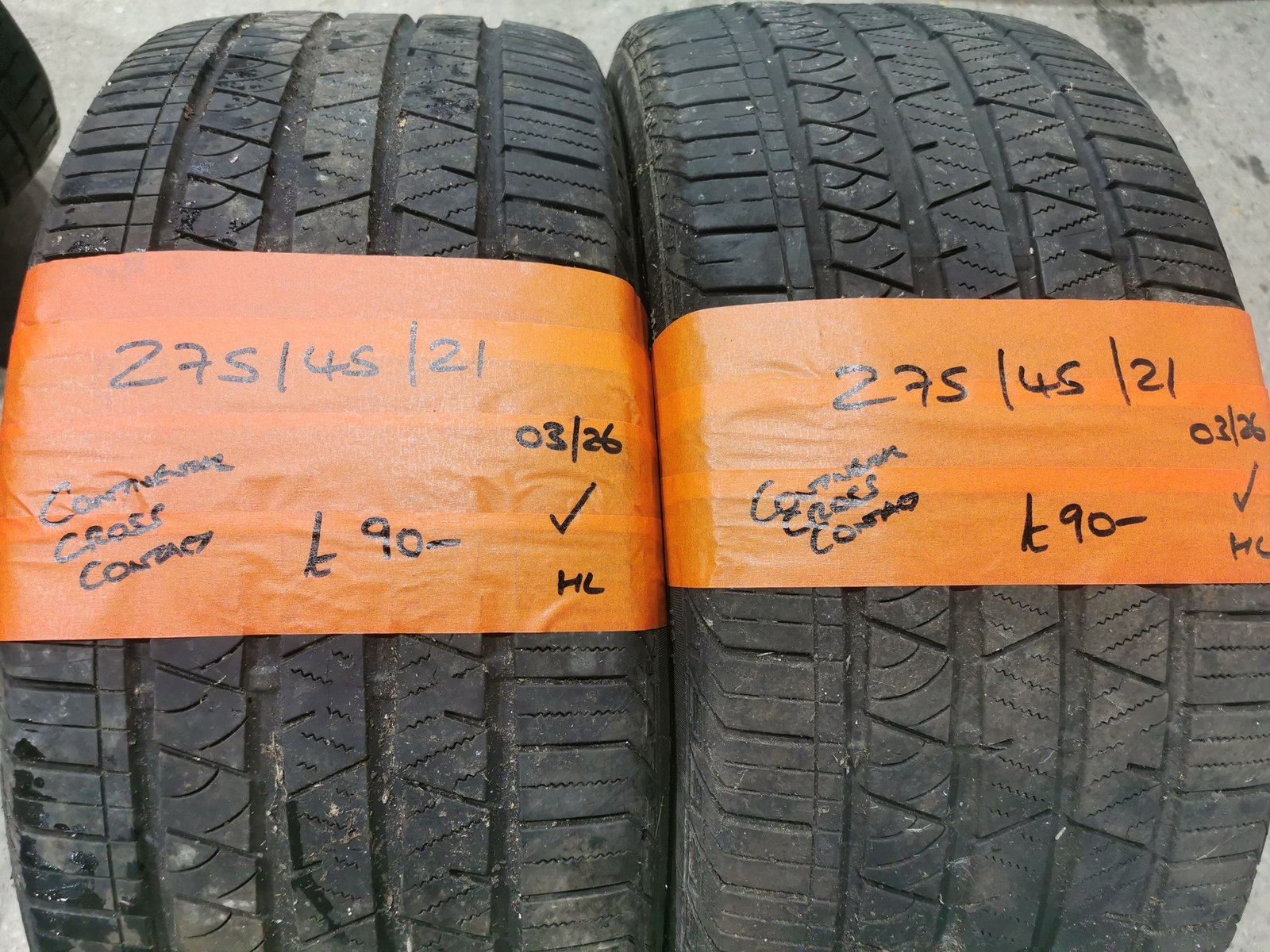 275 45 21 275 / 45 / 21 CONTINENTAL CROSS CONTACT TYRES - TWO AVAILABLE - Image 1