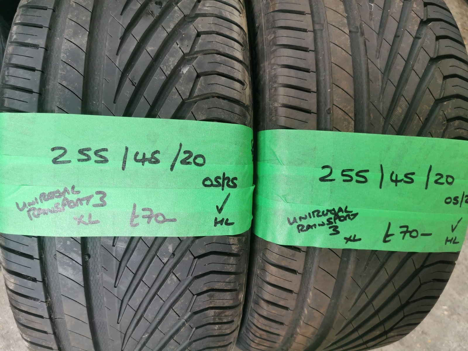 255 45 20 uniroyal 255 / 45 / 20 UNIROYAL RAINSPORT 3 TYRES - TWO AVAILABLE - Image 1