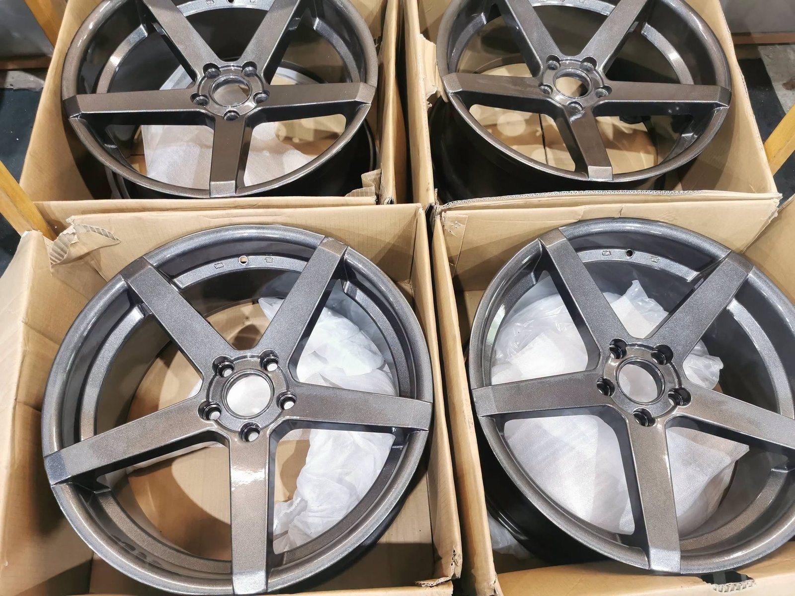 1 19" GENUINE AVA MIAMI CONCAVE ALLOY WHEELS - 5 X 112 FITMENT - MERCEDES / AUDI FITMENT - Image 1